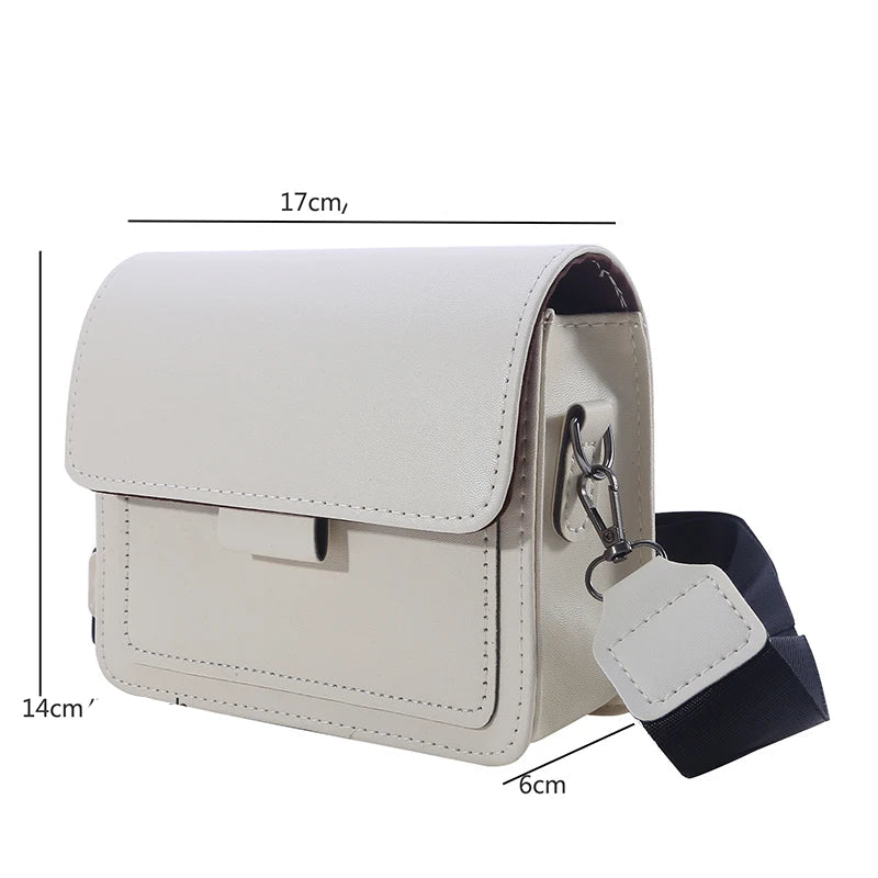 Bolsa Feminina Pequena Quadrada com Alça Larga
