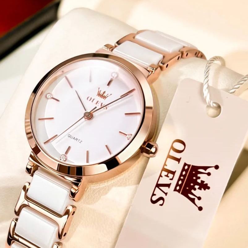 Relógio Feminino de Luxo Olevs